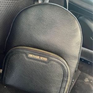Black Michael Kors backpack purse